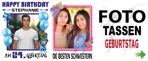Fototassen personalisiert zum Geburtstag