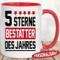 Preview: Tasse mit Beruf Jahresbester Rot