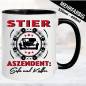 Preview: Tasse-Astrologie-Sternzeichen-Aszident-Stier-Couch-Faultier-Kaffee