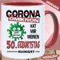 Preview: Corona Tasse personalisiert   Mein Geburtstag ist Ruiniert