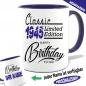 Preview: Tasse Geburtstag Dunkelblau Limited Edition 80