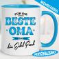 Preview: Tasse Geschenk Für die beste Oma auf der Welt