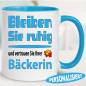 Preview: Tasse-mit-Beruf-Ruhig-bleiben-Hellblau