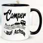 Preview: Lustige Sprüche Tasse für Camper Camper auf Achse