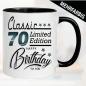 Preview: Tasse Geburtstag Limited Edition 70 Jahre