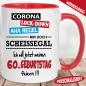 Preview: Corona Tasse personalisiert   Ich will meinen Geburtstag feiern