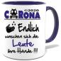 Preview: Corona Tasse in 8 Farben * Hände waschen