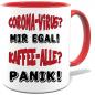 Preview: Corona Tasse in 8 Farben * Kaffee Panik