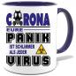 Preview: Corona Tasse in 8 Farben * Panik