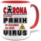 Preview: Corona Tasse in 8 Farben * Panik