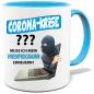 Preview: Corona Tasse in 8 Farben * Virenprogramm