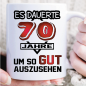 Preview: Tasse zum 70. Geburtstag. Es dauerte Jahre Weiss