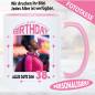 Preview: Fototasse-Geburtstag-Personalisiert-Photo-Alterszahl-Pink-Rosa