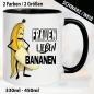 Preview: Tasse lustig Banane Penis Frauen lieben Bananen