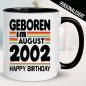 Preview: Tasse zum Geburtstag mit Alter und Monat