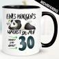Preview: Tasse zum 30. Geburtstag. Panda Bär.
