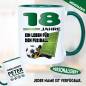 Preview: 18 Jahre. Ein Leben für den Fußball. Tasse Geburtstag.