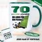 Preview: 70 Jahre. Ein Leben für den Fußball. Tasse Geburtstag.