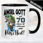 Preview: Tasse Geburtstag Angeln Angler Fischer 70. Geburtstag