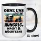 Preview: XL Schwarz 450ml