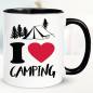 Preview: Lustige Sprüche Tasse für Camper I Love Camping