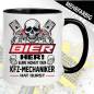 Preview: Tasse KFZ-Mechaniker. Bier her. Hoheit hat Durst