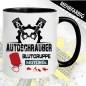 Preview: Tasse KFZ-Mechaniker. Blutgruppe Motoröl