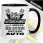 Preview: Tasse KFZ-Mechaniker. Neues Auto. Batterie