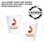 Preview: Weiße Latte Becher 300ml