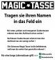 Preview: Zaubertasse in 5 Farben Nicht anfassen