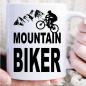 Mobile Preview: Tasse für Radfahrer Mountain Biker Weiss