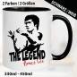 Preview: Tasse Schwarz Bruce Lee