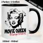 Preview: Tasse Schwarz Marilyn Monroe