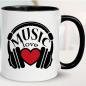 Preview: Tasse Music Love Latte Becher