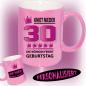 Preview: Tasse zum Geburtstag Die Königin 30 Pink
