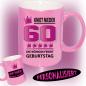 Preview: Tasse zum Geburtstag Die Königin 60 Pink