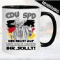 Preview: Tasse Politik mit Spruch zur SPD CDU