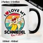 Preview: Tasse lustig Banane Penis I Love my Schniedelwutz