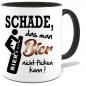 Preview: Schwarze Sprüche Tasse Männer Bier ficken