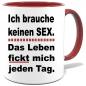 Preview: Maroone Sprüche Tasse Männer Sex hab ich genug