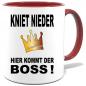 Preview: Sprüche Tasse für den Mann. Motiv Der Boss