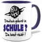 Preview: Dunkelblaue Sprüche Tasse Männer Yoda Deutsch gelernt du hast