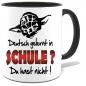 Preview: Schwarze Sprüche Tasse Männer Yoda Deutsch gelernt du hast