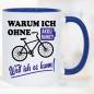 Preview: Sprüche Tasse Mann Fahrrad Akku