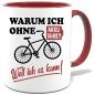 Preview: Maroone Sprüche Tasse Männer Elektrofahrrad fahren