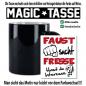 Preview: Magic Sprüche Tasse Männer Faust sucht Fresse