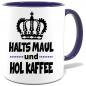 Preview: Dunkelblaue Sprüche Tasse Männer Geh Kaffee_holen