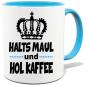 Preview: Hellblaue Sprüche Tasse Männer Geh Kaffee_holen