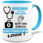 Preview: Hellblaue Sprüche Tasse Männer Krankenpfleger Systemrelevant
