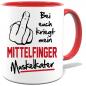 Preview: Rote Sprüche Tasse Männer Mittelfinger Beleidigung